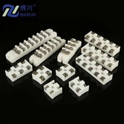 Porcelain terminal block electrical ceramic connector