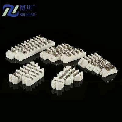 Thermocouple white ceramic terminal block