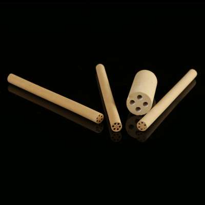 Four hole Magnesia ceramic tube MgO ceramic tube