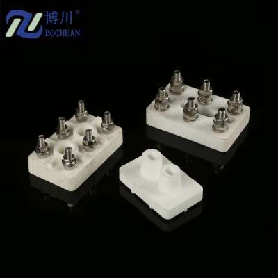 3 way high temperature ceramic terminal block connector