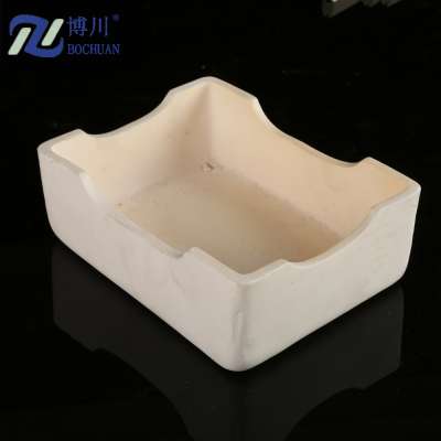 Rectangle alumina ceramic crucible