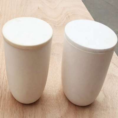 Laboratory Glazed metal melting porcelain crucible